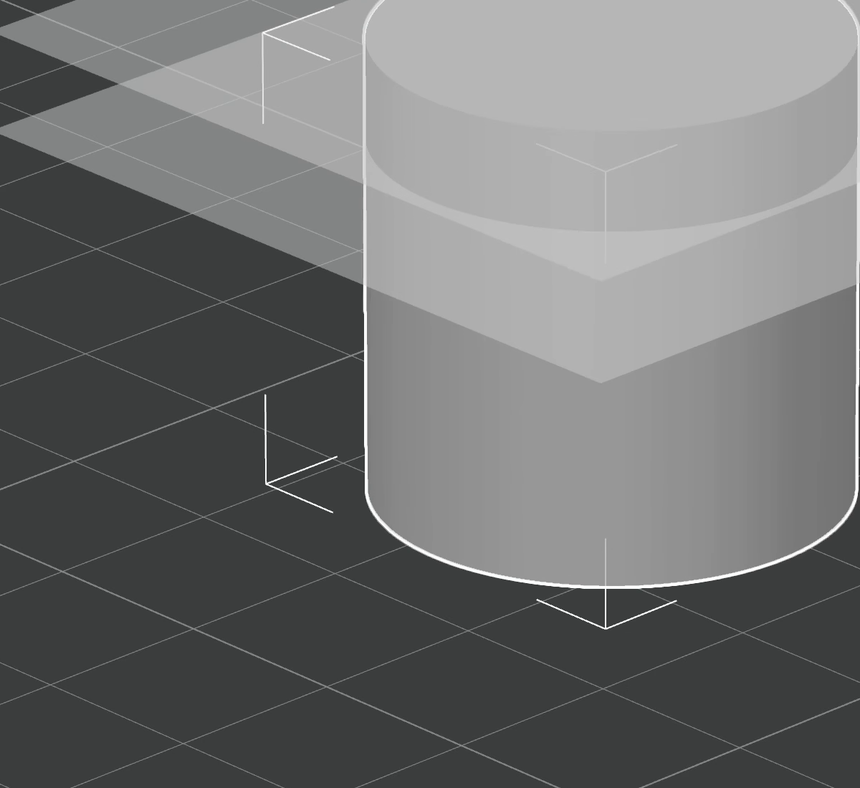 Sliced cylinder with a visibly different infill pattern above the 20mm height range boundary